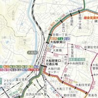 バス路線図デザイン（江ノ電バス 路線図）